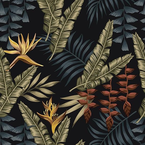 WESTICK Tropical Floral Peel & Stick Wallpaper